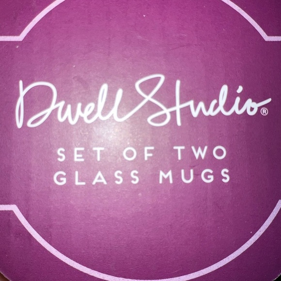 Dwell Studio Set of 8 Purple and Blue Glass Mugs - Picture 2 of 5